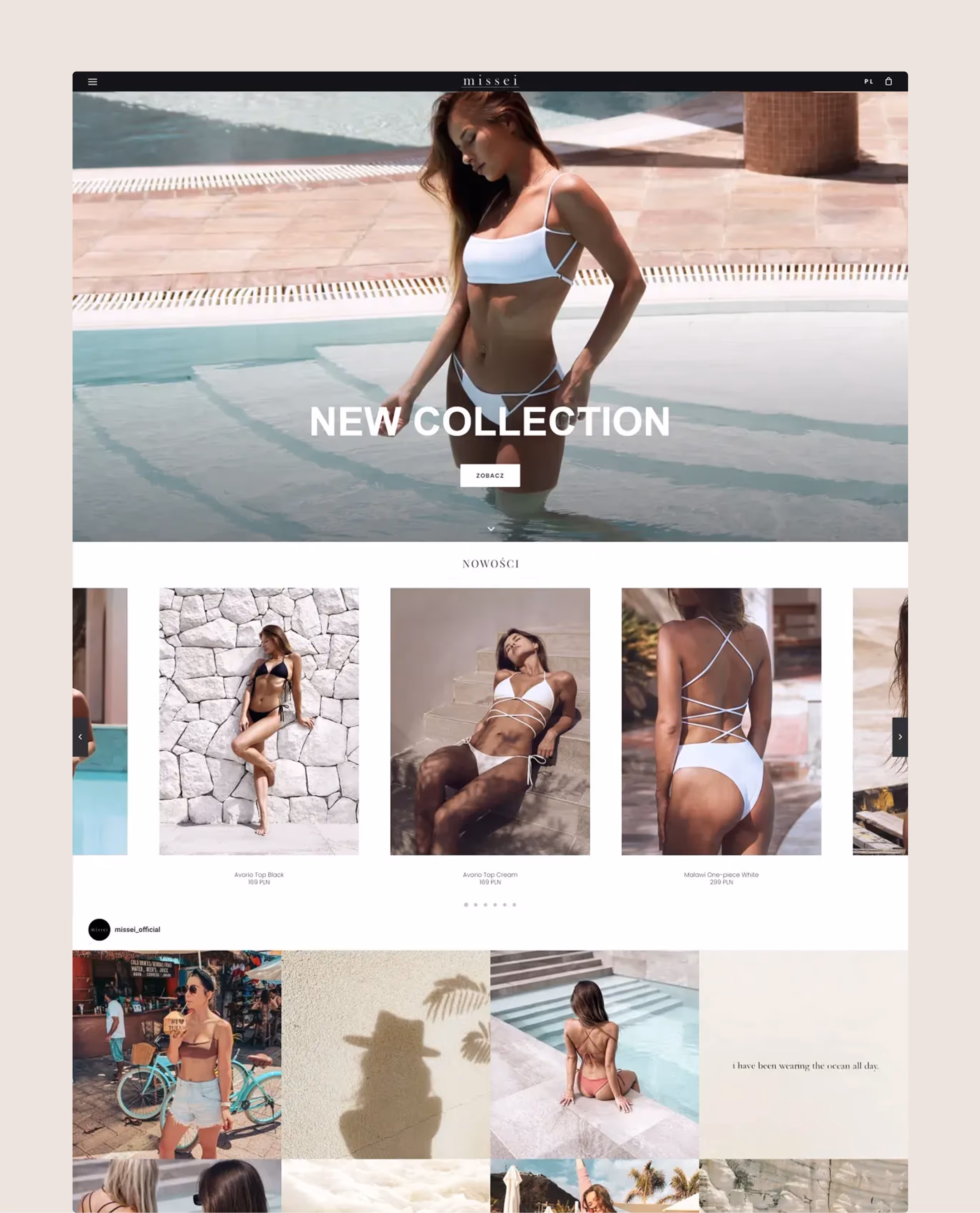 Projekt sklepu internetowego z odzieżą damską